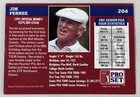 Hand Signed Autographed Pga Golf Card   Jim Ferree