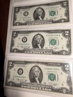 1976 Lightly Circulated Rare Two Dollar Bill  2 Note Non Consecutive Lot