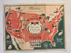 Vintage 1930s Conoco Kentucky- Tennessee  the Land Of Pleasure  Travel Road Map