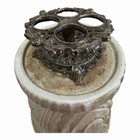 Vintage Melba Lipstick Holder Metal Filigree 4 Tubes Round Vanity Caddy