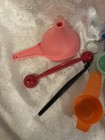 9 Pc Tupperware Lot Utensil Gadget Smidget Funnel Strainer Citrus Peeler New