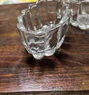 Princess House Crystal Utensil Spoon   Fork Rest Holders Set Of 2