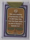 Broken Poker Chip 1 000 One Eyed Jacks Twin Peaks 2019 Archive Box Card Pc2 Read