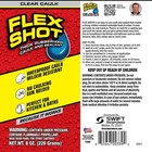 Flex Shot Rubber Adhesive Sealant Caulk  8-oz  Clear
