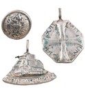 Austria-hungary Empire Ww1 Tank Armored Force Wwi Button Pendant Gott Mit Uns