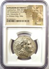 Lysimachus Ar Tetradrachm Lysimachos Thrace Coin 305-281 Bc - Ngc Xf  ef 