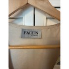 Vintage Facets Tapestry Patchwork Vest - Embroidered Faces Folk Art Cottagecore