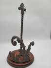 Gg Collection Brown Acanthus Metal Paper Towel Holder