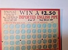 Vintage 1940 s-gambling Punch Board-unused Trade Stimulator-bar-man Cave Decor