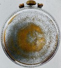 Antique 18s Keystone Open Face Pocket Watch Case Chrome Plated Engraved Usa