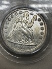 Us 1860 - S Seated Liberty Silver Dime  Coin Semi Key Date Pcgs Au 50 Ogh 2100