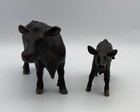Schleich Black Angus Cow   Calf Female Dairy Farm Retired 13269 13270