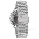 Michael Kors Sullivan Men Chronograph Watch White Dial Stainless Steel Mesh Band