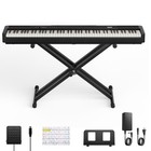      Donner Dep-20 Lite Digital Piano Keyboard 88 Weighted Key With Stand Pedal