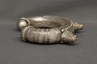 African Currency Unknown Grade Silver Cuff Bracelet As Is Shown