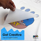 Iron On Transfer Paper For Inkjet Printer For Light Fabric  8 5 X 11 Printable P