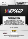 2025 Panini Instant Nascar  17 Austin Cindric Team Penske Presale