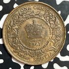 1861 Nova Scotia 1 Cent Lot jm8873 High Grade  Beautiful 
