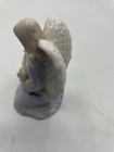 Vintage Winged Guardian Angel With Child Porcelain Figurine