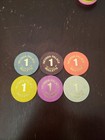Lot Of 6 Nevada Palace Las Vegas Casino Roulette Chips