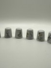 Precious Moments Porcelain Thimble Set Of 12     Collectible Figurine Thimbles