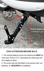 Cnc Aluminum Motorcycle Adjustable Kickstand Foot Side Stand Support Universal