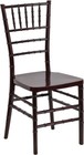  10 Pack  Mahogany Resin Chiavari Chair - Commercial Wedding Banquet Chair