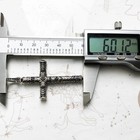 Cross Pendant Antique Vintage 925 Sterling Silver 2 3 Inches Long