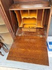 Victorian Oak Antique Side By Side Secretary Desk   Bookcase