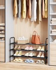 Shoe Rack 3-tier Space-saving Shoe Organizer   Shoe Shelf W  Handle Easy