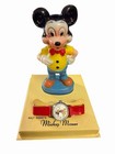 Vintage 1958 Mickey Mouse Disney Character Watch   Statue Us Time Nos