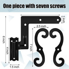 12 Pack  6 Pair  Steel Blind Shutter Hinges 1-1 16  With S Holdback Hooks For Ex