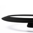 Universal Lid For Pots  Pans And Skillets Vented Tempered 10  11  12   Black