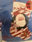 Vtg 80s Titan Felt Christmas Stocking Needlecraft Kit Santa Wreath Complete New