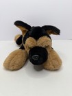 Fao Schwarz German Shepherd Puppy Dog Black   Brown Stuffed 14  Plush P63