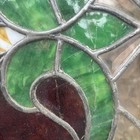Set Of 2 Vintage antique Leaded Stained Glass Window s Refurbish Handyman Read