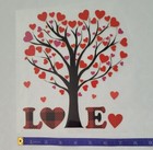 Love Tree Valentine Iron On Transfer Patch Flower Hearts T-shirt Pillow Tote
