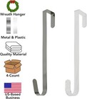 4-pack Over-the-door Wreath Hangers  2 Metal And 2 Plastic  13-inch
