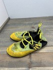 La Sportiva Stickit Kids Size 2-3 Rock Climbing Shoe Yellow Green