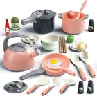 32pcs Kids Play Kitchen Toys Set  Toddlers Pretend Cooking Playset Acccessori   