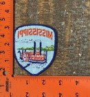 Vintage Mississippi Steamboat River State Travel Souvenir Sew-on Patch Nos 1970s