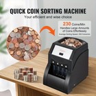 Coin Sorter Organizer For Usd Coins Capacity Of 200 Coins  Black