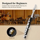 Eastar Piccolo Flute C Key Resin Silver Plated With Hard Case   Accessories