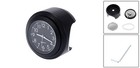 22-25mm 7 8  To 1  Motorcycle Handlebar Mount Watch Dial Clock Set Black New