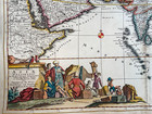 Asia C  1721 Ottens   De Wit Large Unusual Antique Engraved Map 17th Century