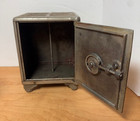 Antique Ideal Cast Iron Combination Lock Safe Coin Bank - Combination Works