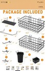 30-pcs Pegboard Accessories Organizer Kit  Peg Board Hooks Assortment With Bins