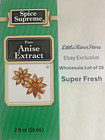 Lot Of 24 Spice Supreme Pure Anise Flavor Extract  2 Oz Super Fresh Usa Md  2026
