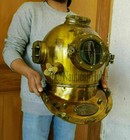 Vintage Nautical 18  Divers Diving U s Navy Mark V Deep Sea Antique Scuba Helmet