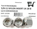  10  5 8-11 Stainless Steel Nylon Insert Lock Nuts Locking Hex Nuts 5 8-11